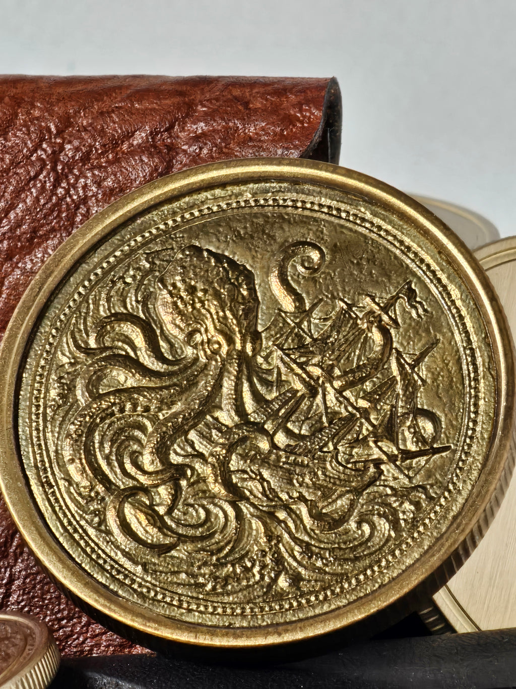 Custom 3D Embossed Brass Challenge Coins