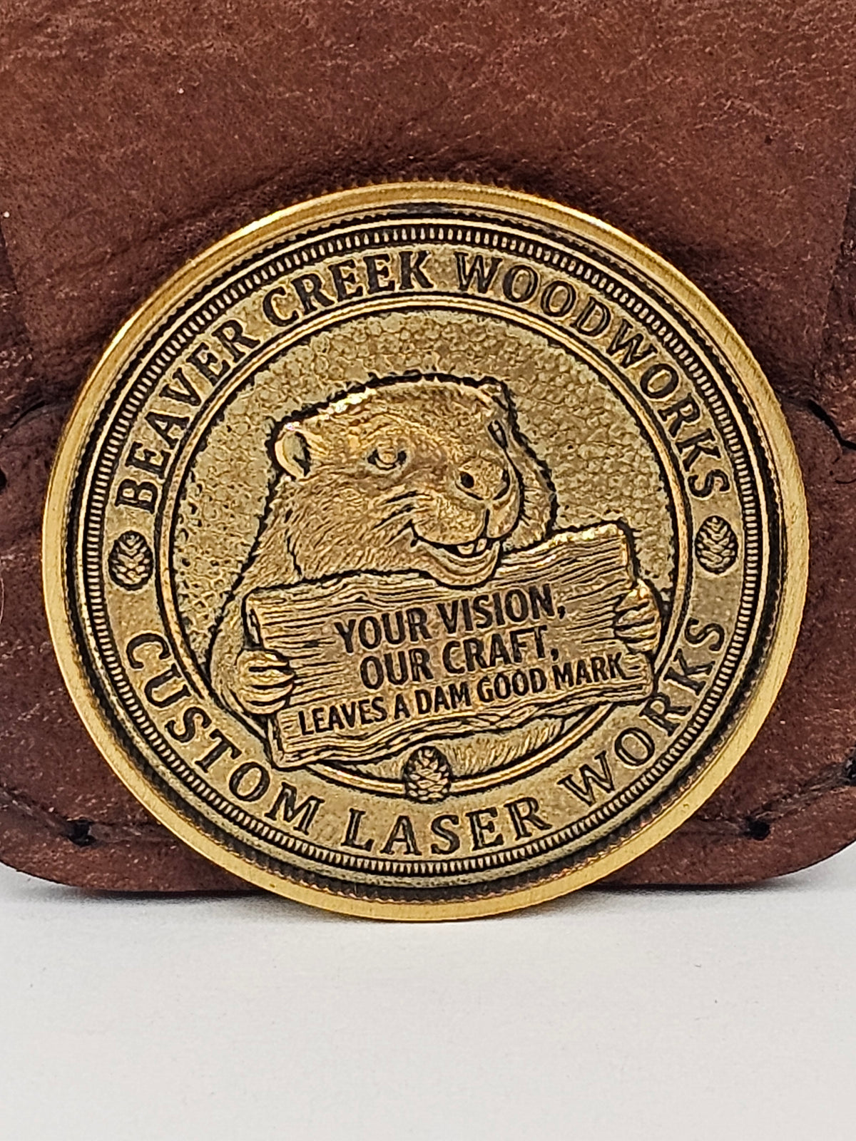Custom 3D Embossed Brass Challenge Coins