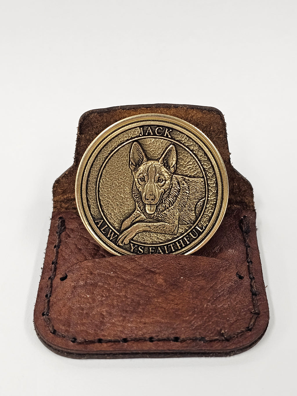Custom 3D Embossed Brass Challenge Coins